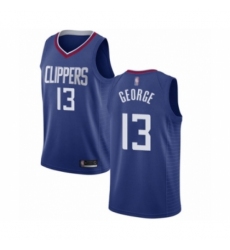 Women's Los Angeles Clippers #13 Paul George Authentic Blue Basketball Jersey - Icon Edition
