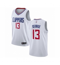 Women's Los Angeles Clippers #13 Paul George Authentic White Basketball Jersey - Association Edition