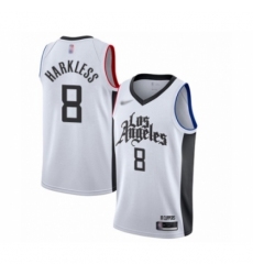 Women's Los Angeles Clippers #8 Moe Harkless Swingman White Basketball Jersey - 2019 20 City Edition