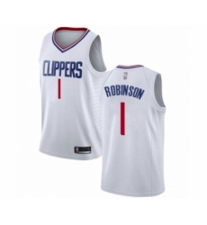 Youth Los Angeles Clippers #1 Jerome Robinson Swingman White Basketball Jersey - Association Edition