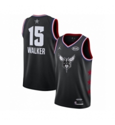 Men's Jordan Charlotte Hornets #15 Kemba Walker Swingman Black 2019 All-Star Game Basketball Jersey