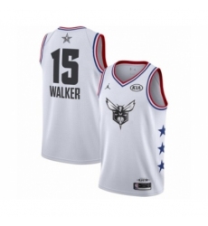 Women's Jordan Charlotte Hornets #15 Kemba Walker Swingman White 2019 All-Star Game Basketball Jersey