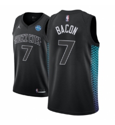 Men 2018-19 Season Charlotte Hornets #7 Dwayne Bacon 30th Anniversary City Edition Black Jersey