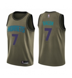 Men's Charlotte Hornets #7 Dwayne Bacon Swingman Green Salute to Service Basketball Jersey