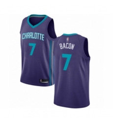 Men's Jordan Charlotte Hornets #7 Dwayne Bacon Authentic Purple Basketball Jersey Statement Edition