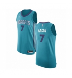 Men's Jordan Charlotte Hornets #7 Dwayne Bacon Authentic Teal Basketball Jersey - Icon Edition