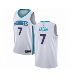 Youth Jordan Charlotte Hornets #7 Dwayne Bacon Swingman White Basketball Jersey - Association Edition