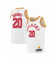 Men's Indiana Pacers #20 Doug McDermott Authentic White Hardwood Classics Basketball Jersey