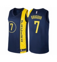 Youth Indiana Pacers #7 Malcolm Brogdon Swingman Navy Blue Basketball Jersey - City Edition