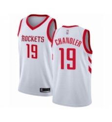 Men's Houston Rockets #19 Tyson Chandler Authentic White Basketball Jersey - Association Edition