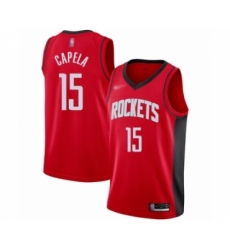 Youth Houston Rockets #15 Clint Capela Swingman Red Finished Basketball Jersey - Icon Edition