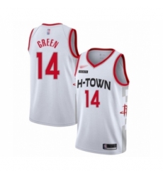 Men's Houston Rockets #14 Gerald Green Swingman White Basketball Jersey - 2019 20 City Edition