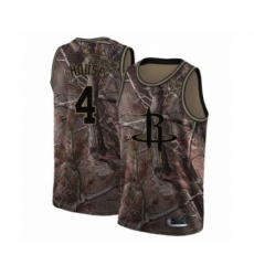 Men's Houston Rockets #4 Danuel House Swingman Camo Realtree Collection Basketball Jersey