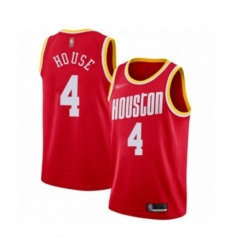 Women's Houston Rockets #4 Danuel House Swingman Red Hardwood Classics Finished Basketball Jersey