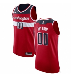 Men's Washington Wizards Nike Red Authentic Custom Jersey - Icon Edition