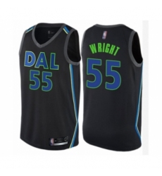 Women's Dallas Mavericks #55 Delon Wright Swingman Black Basketball Jersey - City Edition