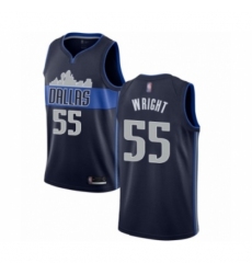 Women's Dallas Mavericks #55 Delon Wright Swingman Navy Blue Basketball Jersey Statement Edition