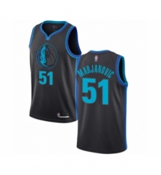 Men's Dallas Mavericks #51 Boban Marjanovic Authentic Charcoal Basketball Jersey - City Edition