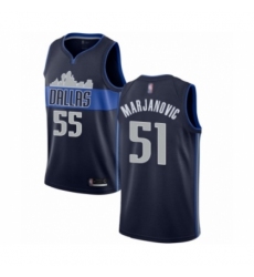 Men's Dallas Mavericks #51 Boban Marjanovic Authentic Navy Blue Basketball Jersey Statement Edition