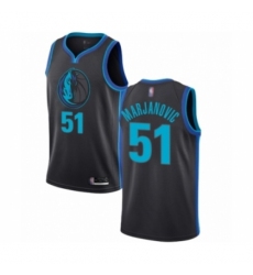 Youth Dallas Mavericks #51 Boban Marjanovic Swingman Charcoal Basketball Jersey - City Edition