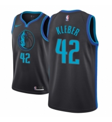 Men NBA 2018-19 Dallas Mavericks #42 Maxi Kleber City Edition Anthracite Jersey