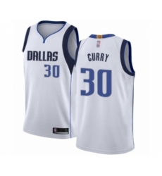 Women's Dallas Mavericks #30 Seth Curry Authentic White Basketball Jersey - Association Edition