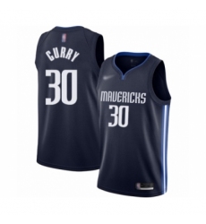 Women's Dallas Mavericks #30 Seth Curry Swingman Navy Finished Basketball Jersey - Statement Edition