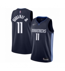 Men's Dallas Mavericks #11 Tim Hardaway Jr. Authentic Navy Finished Basketball Jersey - Statement Edition