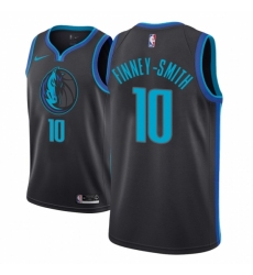 Men NBA 2018-19 Dallas Mavericks #10 Dorian Finney-Smith City Edition Anthracite Jersey