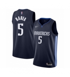 Men's Dallas Mavericks #5 Jose Juan Barea Authentic Navy Finished Basketball Jersey - Statement Edition