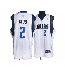 Mavericks #2 Jason Kidd Stitched NBA White Jerse