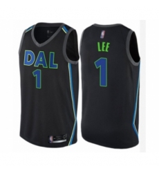 Women's Dallas Mavericks #1 Courtney Lee Swingman Black Basketball Jersey - City Edition