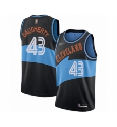 Women's Cleveland Cavaliers #43 Brad Daugherty Swingman Black Hardwood Classics Finished Basketball Jersey