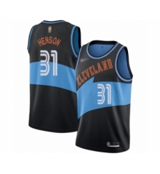 Women's Cleveland Cavaliers #31 John Henson Swingman Black Hardwood Classics Finished Basketball Jersey