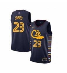 Youth Cleveland Cavaliers #23 LeBron James Swingman Navy Basketball Jersey - 2019 20 City Edition