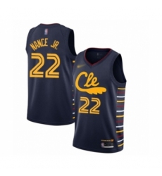 Men's Cleveland Cavaliers #22 Larry Nance Jr. Swingman Navy Basketball Jersey - 2019 20 City Edition