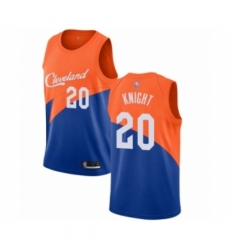 Men's Cleveland Cavaliers #20 Brandon Knight Authentic Blue Basketball Jersey - City Edition