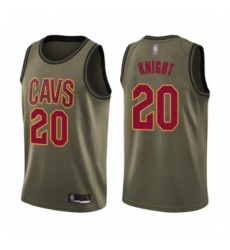 Men's Cleveland Cavaliers #20 Brandon Knight Swingman Green Salute to Service Basketball Jersey