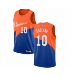 Men's Cleveland Cavaliers #10 Darius Garland Authentic Blue Basketball Jersey - City Edition