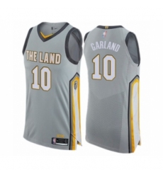 Men's Cleveland Cavaliers #10 Darius Garland Authentic Gray Basketball Jersey - City Edition