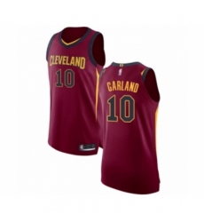 Men's Cleveland Cavaliers #10 Darius Garland Authentic Maroon Basketball Jersey - Icon Edition