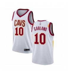 Men's Cleveland Cavaliers #10 Darius Garland Authentic White Basketball Jersey - Association Edition