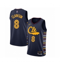 Women's Cleveland Cavaliers #8 Jordan Clarkson Swingman Navy Basketball Jersey - 2019 20 City Edition