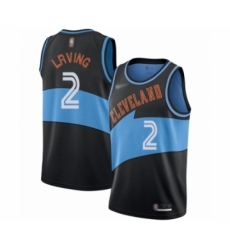 Women's Cleveland Cavaliers #2 Kyrie Irving Swingman Black Hardwood Classics Finished Basketball Jersey