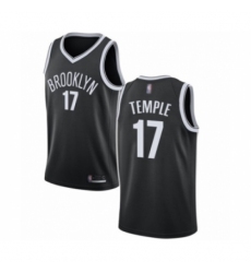 Youth Brooklyn Nets #17 Garrett Temple Authentic Black Basketball Jersey - Icon Edition