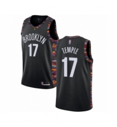 Youth Brooklyn Nets #17 Garrett Temple Swingman Black Basketball Jersey - 2018 19 City Edition