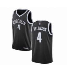 Youth Brooklyn Nets #4 Henry Ellenson Authentic Black Basketball Jersey - Icon Edition