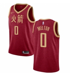 Women's Nike Houston Rockets #0 De Anthony Melton Swingman Red NBA Jersey - 2018 19 City Edition