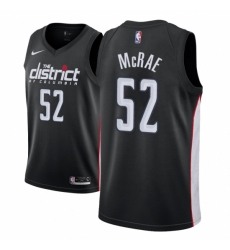 Men NBA 2018-19 Washington Wizards #52 Jordan McRae City Edition Black Jersey