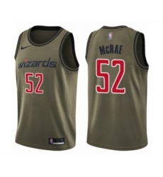 Youth Washington Wizards #52 Jordan McRae Swingman Green Salute to Service Basketball Jersey